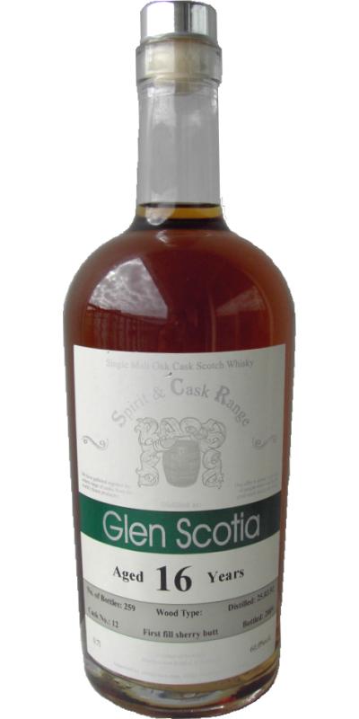 Glen Scotia 1992 Wx  Spirit & Cask Range