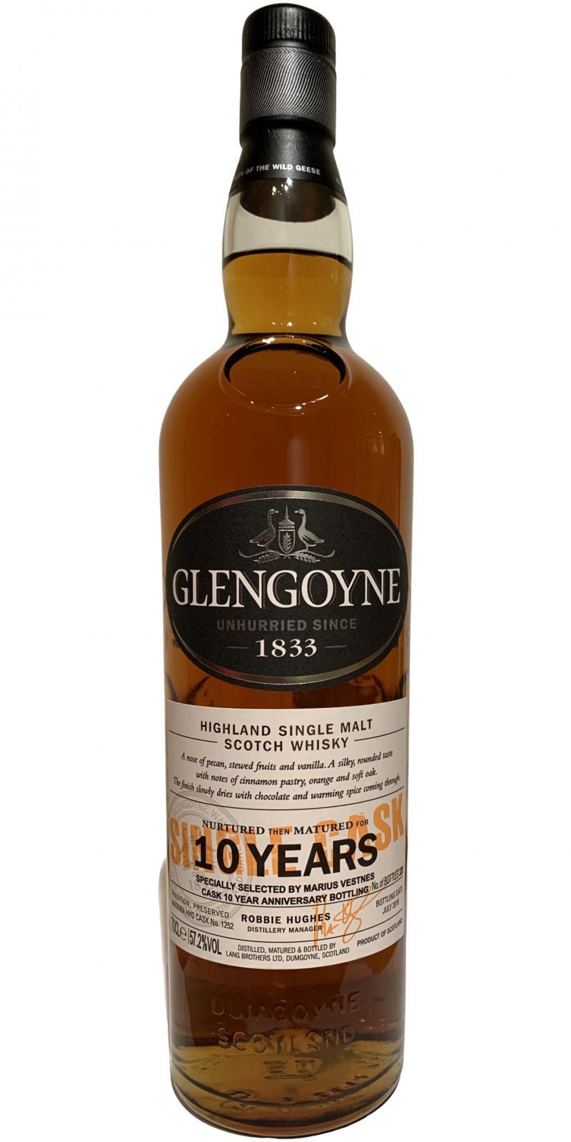 Glengoyne 10-year-old      Single Cask