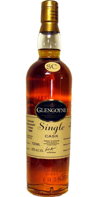 Glengoyne 1990  Single Cask - Vintage Burgundy Finish