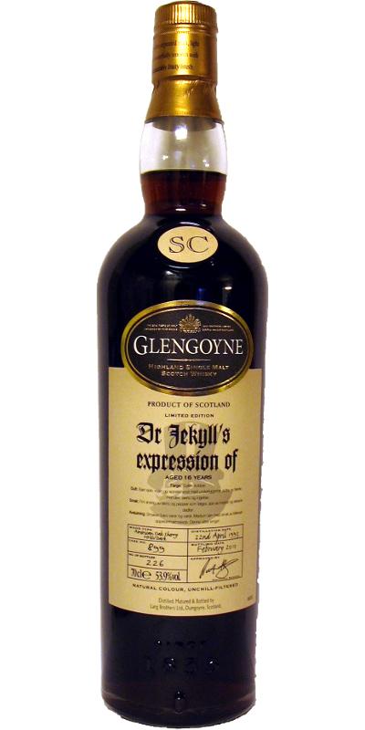 Glengoyne 1993  Dr Jekyll's Expression of