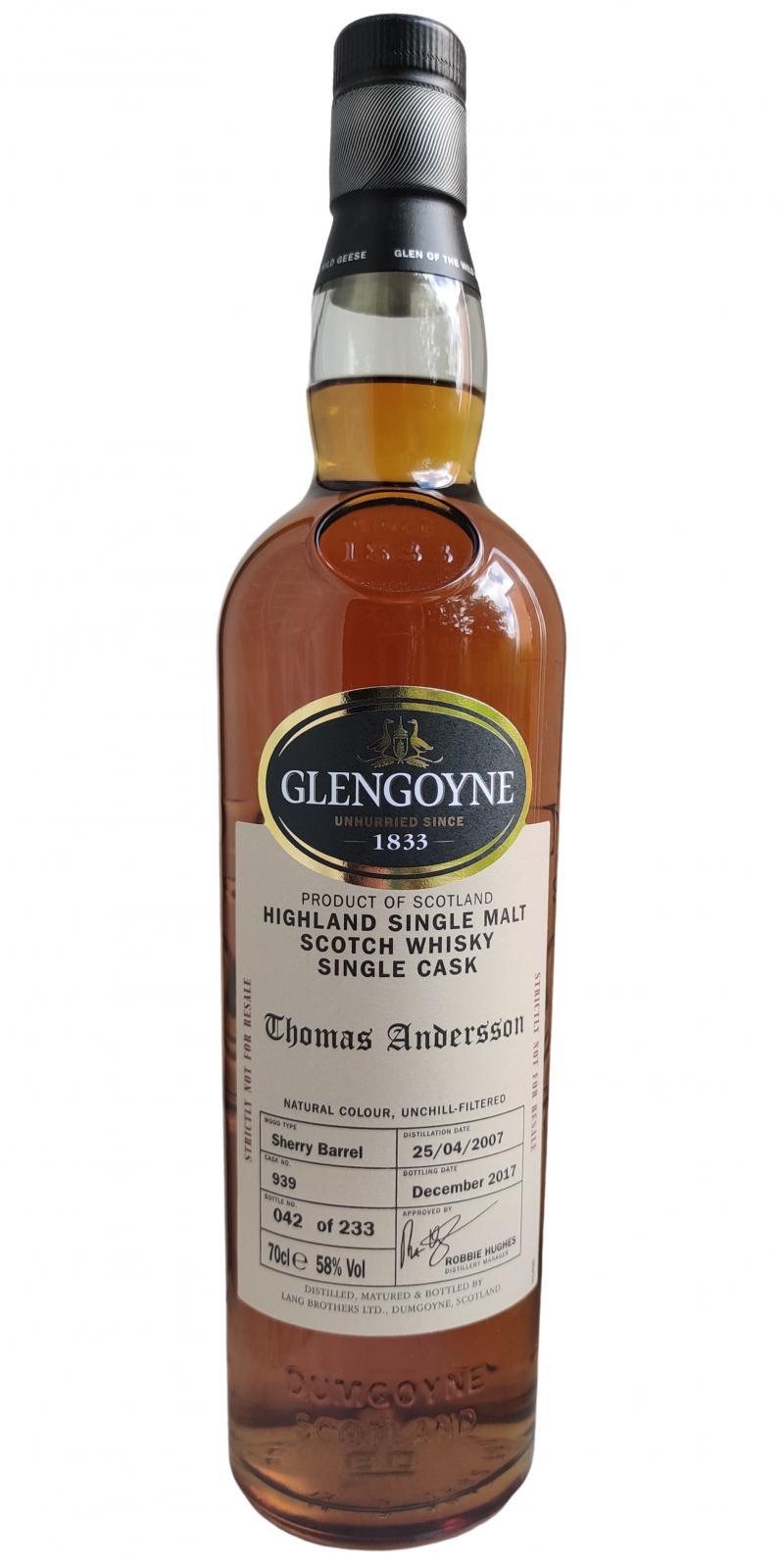 Glengoyne 2007  Single Cask