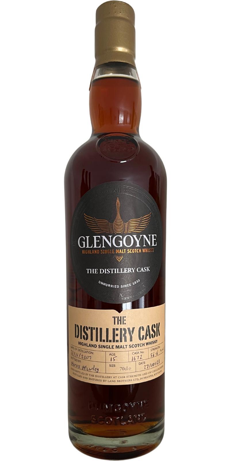 Glengoyne 2007  Handfilled bottle