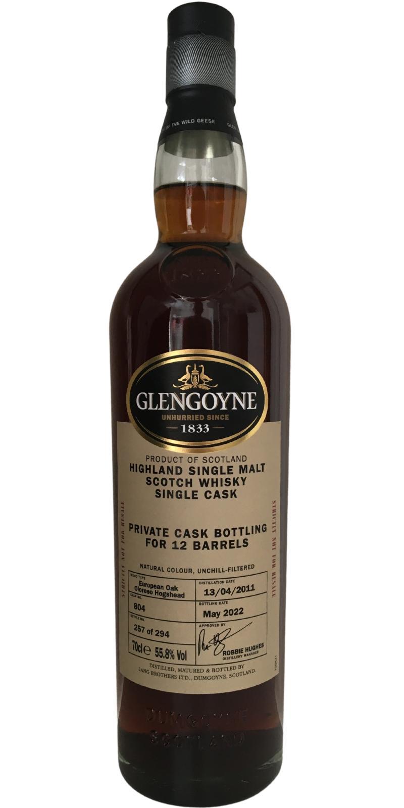 Glengoyne 2011  Private Cask