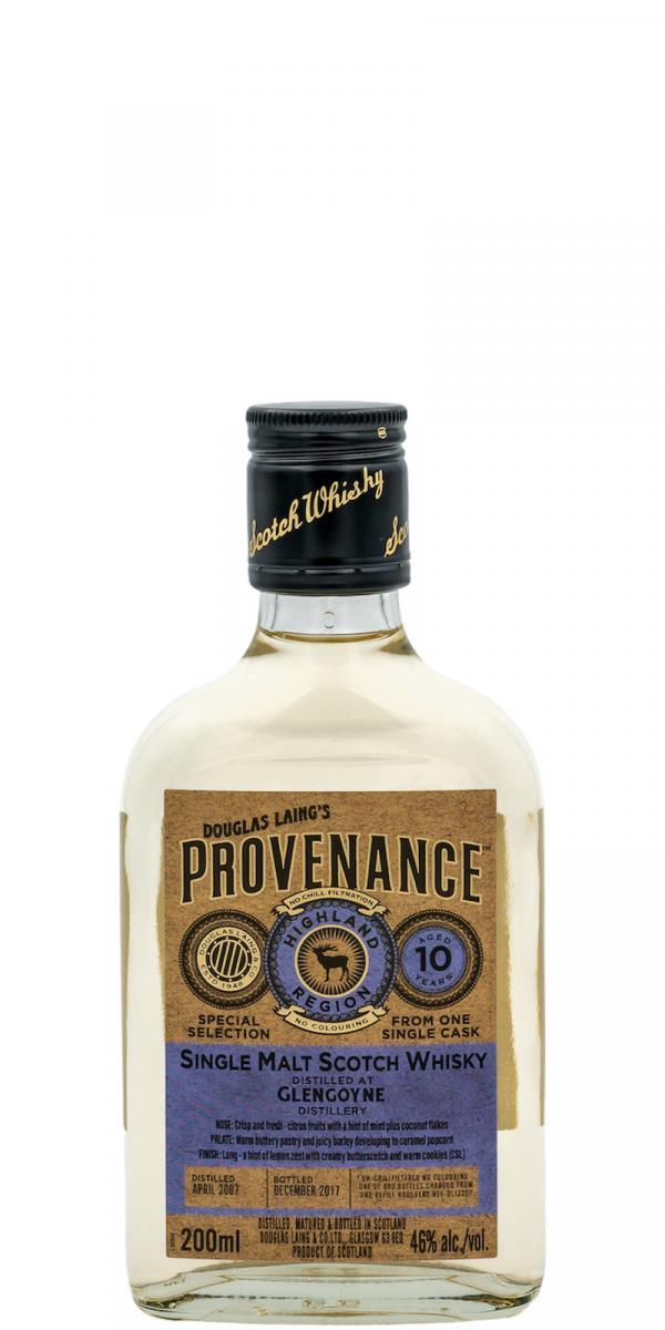 Glengoyne 2007 DL  Provenance