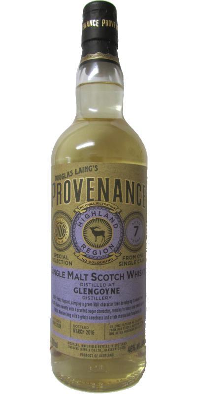 Glengoyne 2008 DL  Provenance