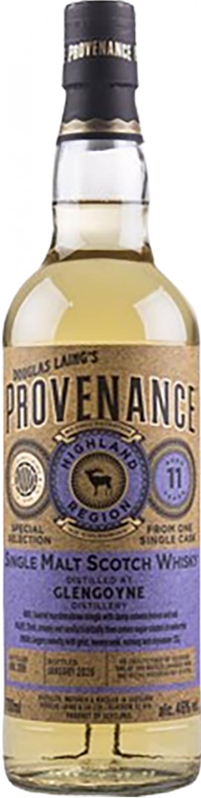 Glengoyne 2008 DL  Provenance