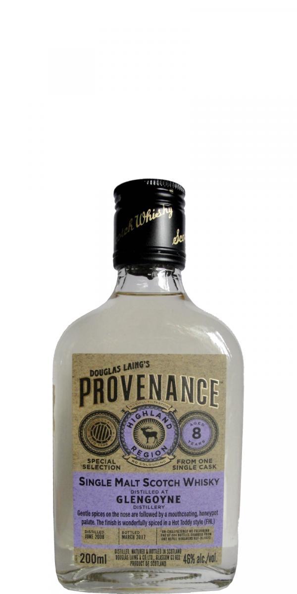 Glengoyne 2008 DL  Provenance