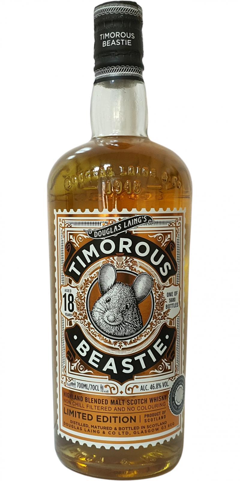 Timorous Beastie 18-year-old DL  Limited Edition