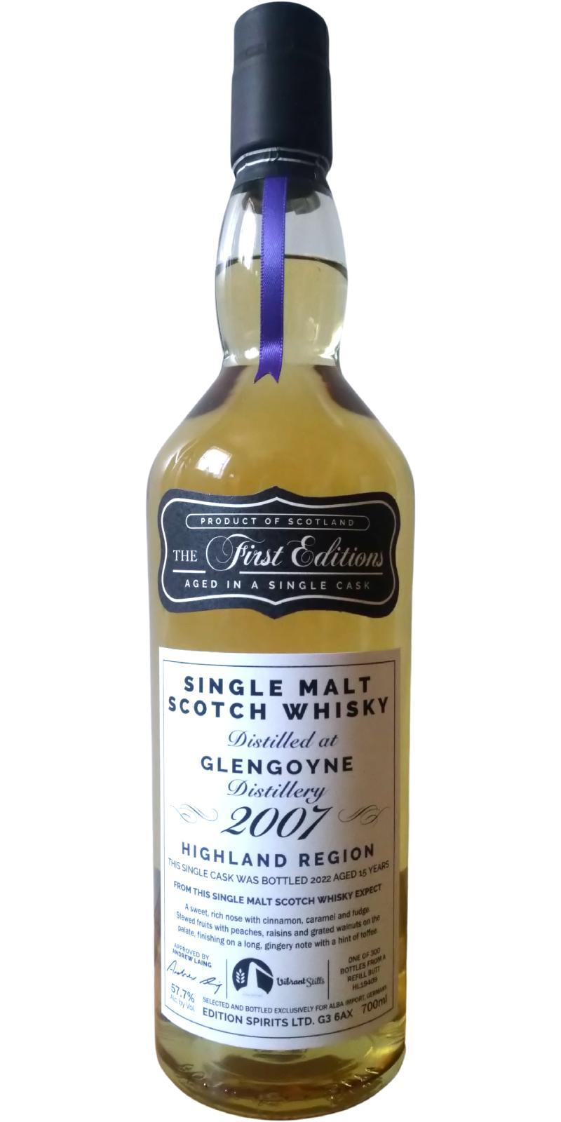 Glengoyne 2007 ED  The First Editions