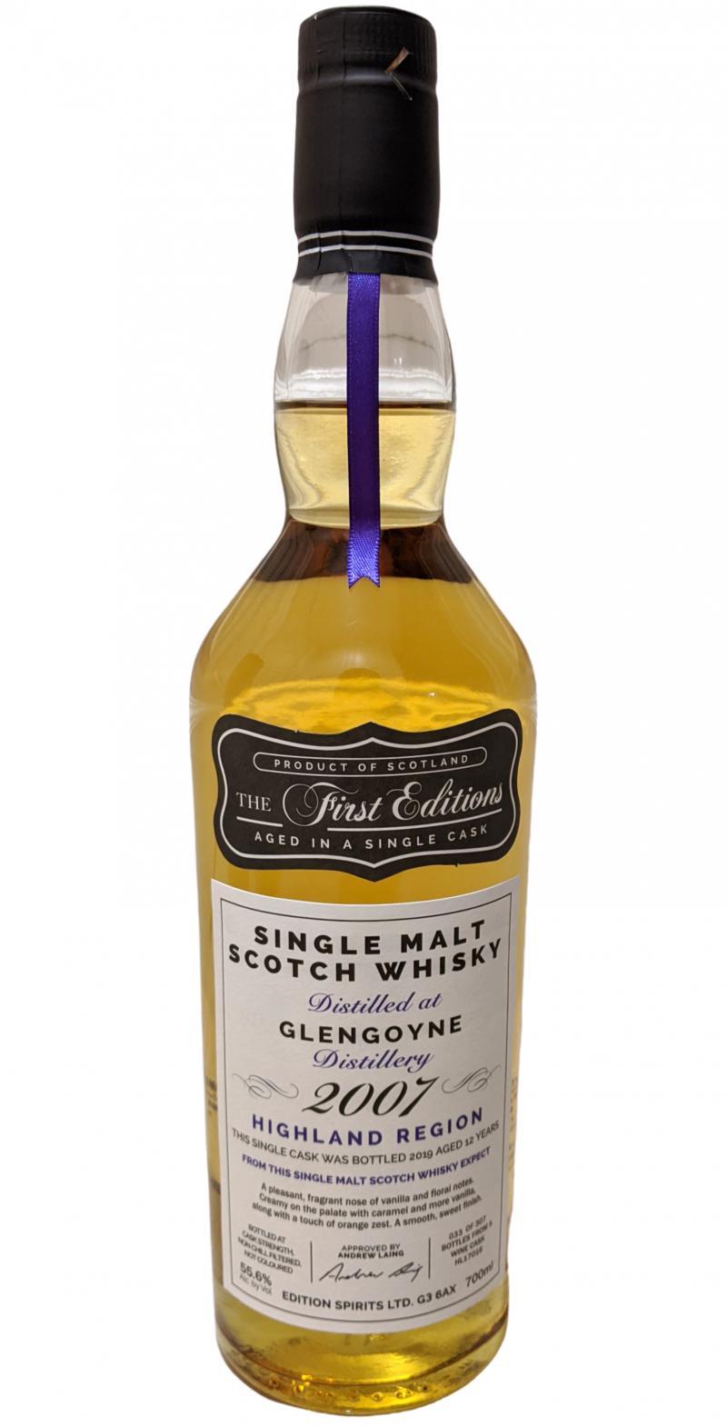 Glengoyne 2007 ED  The First Editions
