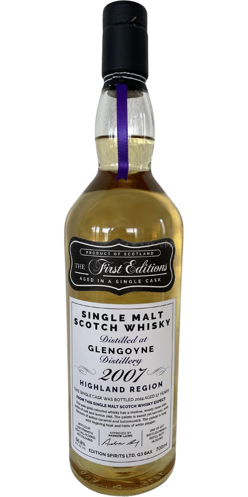 Glengoyne 2007 ED  The First Editions