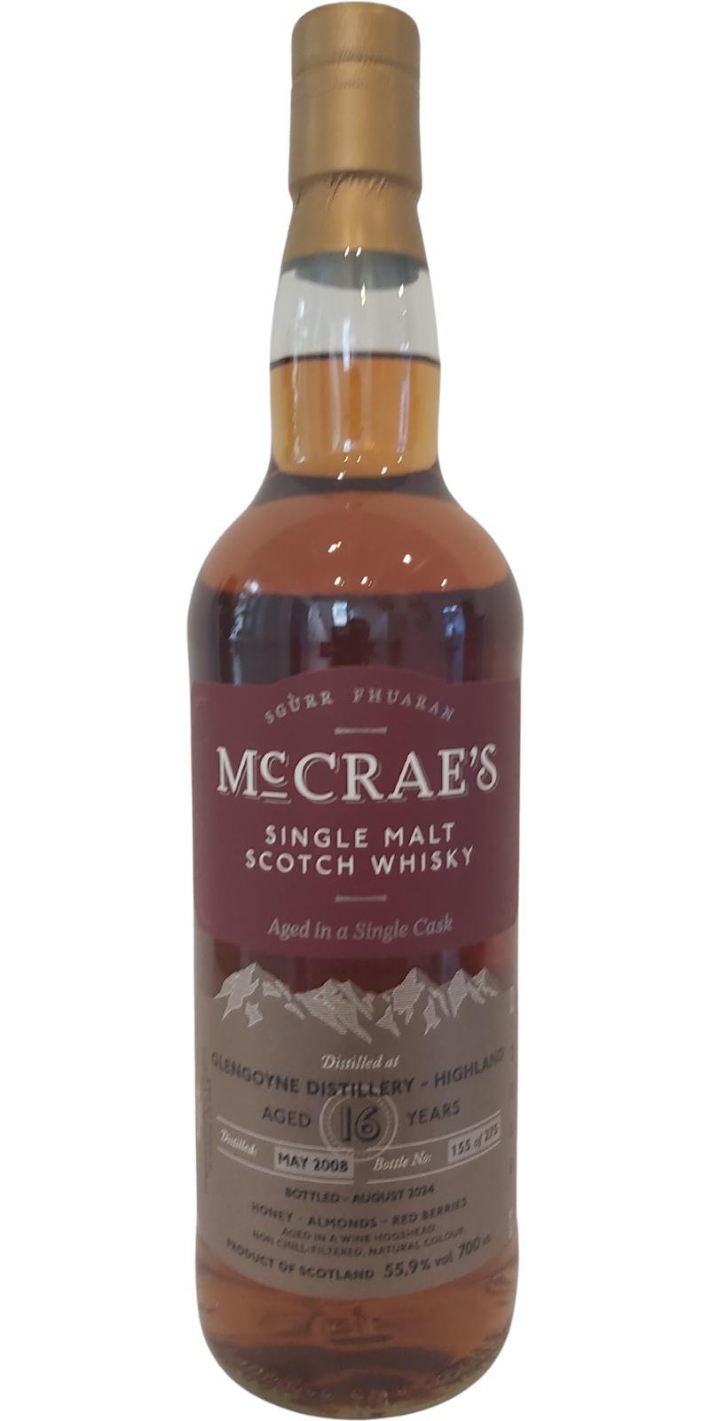 Glengoyne 2008 HL  McCrae's