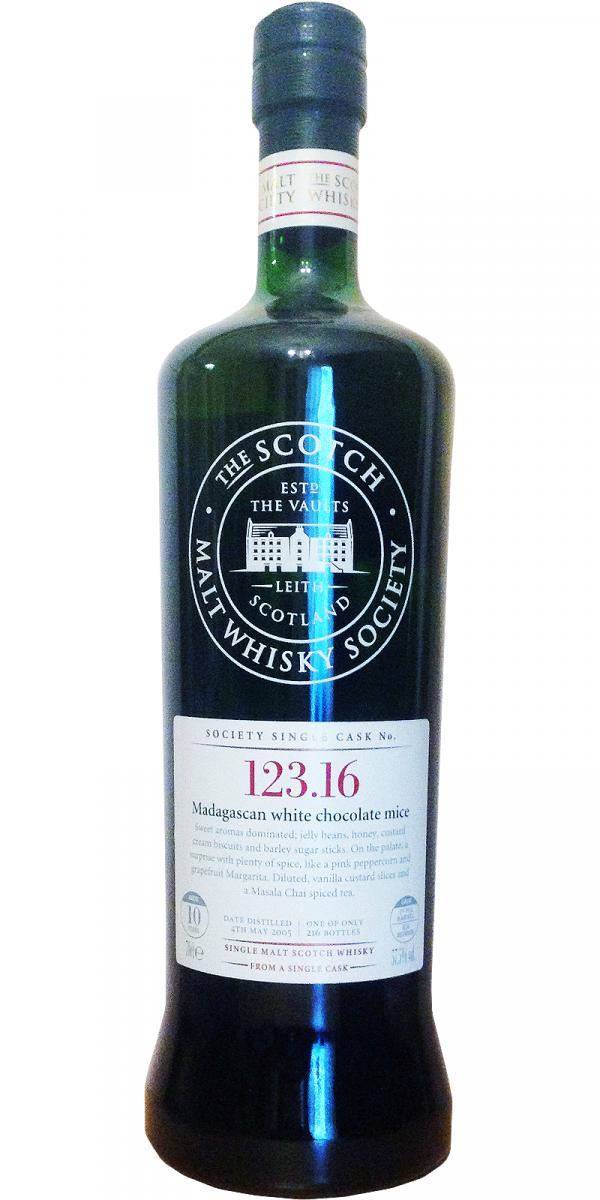 Glengoyne 2005 SMWS 123.16  Madagascan white chocolate mice