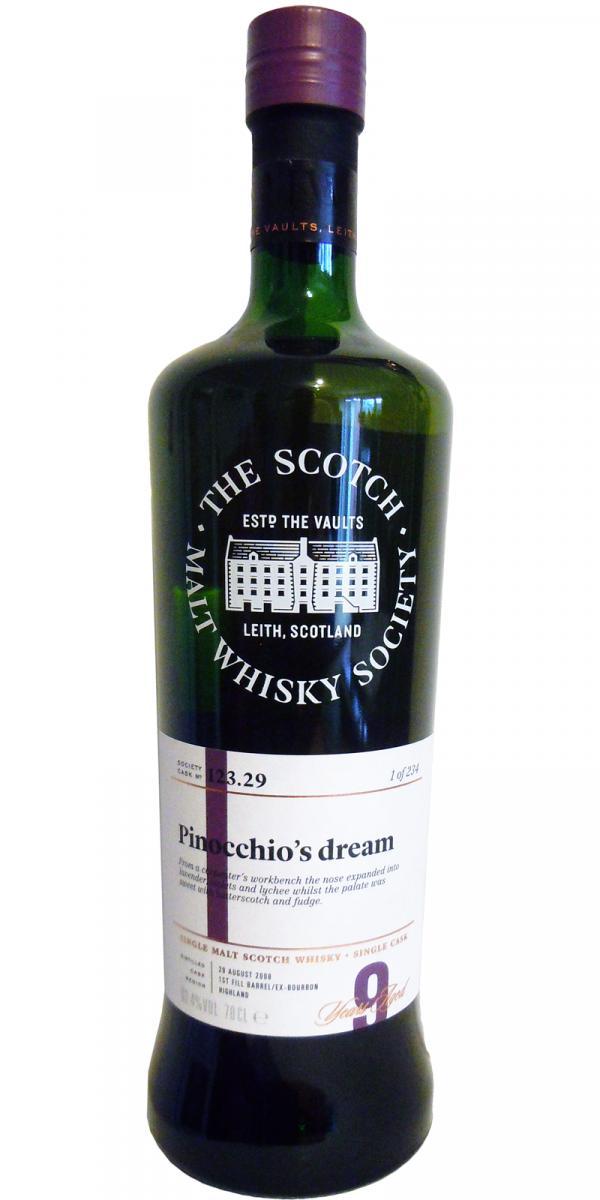 Glengoyne 2008 SMWS 123.29  Pinocchio's dream