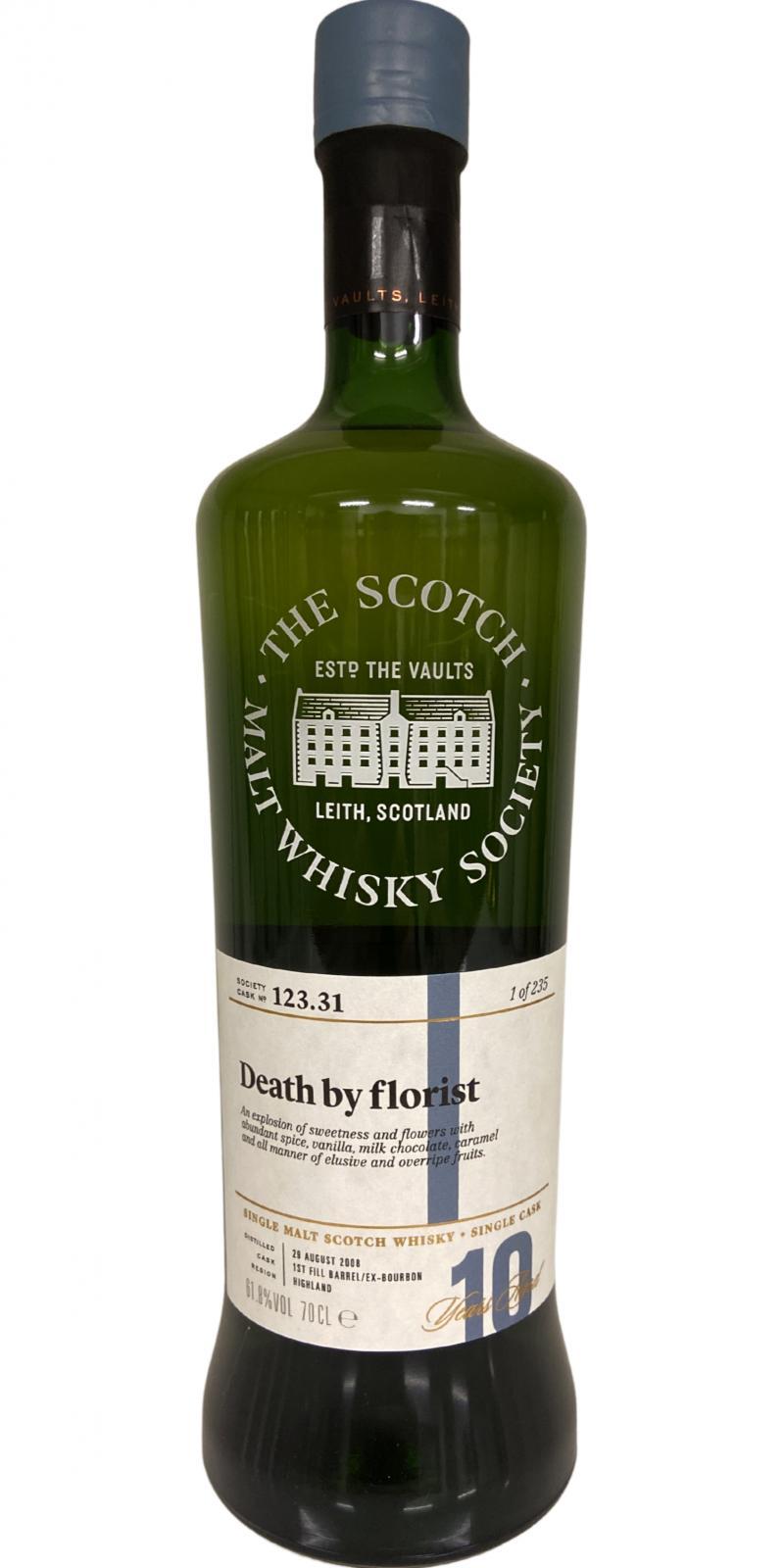 Glengoyne 2008 SMWS 123.31  Death by florist