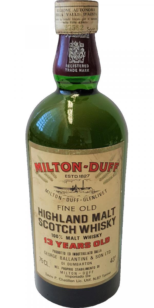 Miltonduff 13-year-old Fine Old Highland Malt Scotch Whisky
