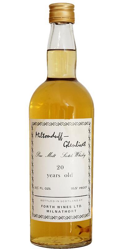 Miltonduff 20-year-old Forth Wines Ltd.