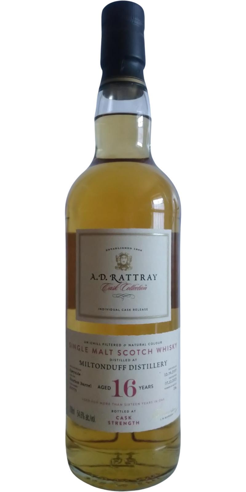 Miltonduff 2007 DR Individual Cask Release