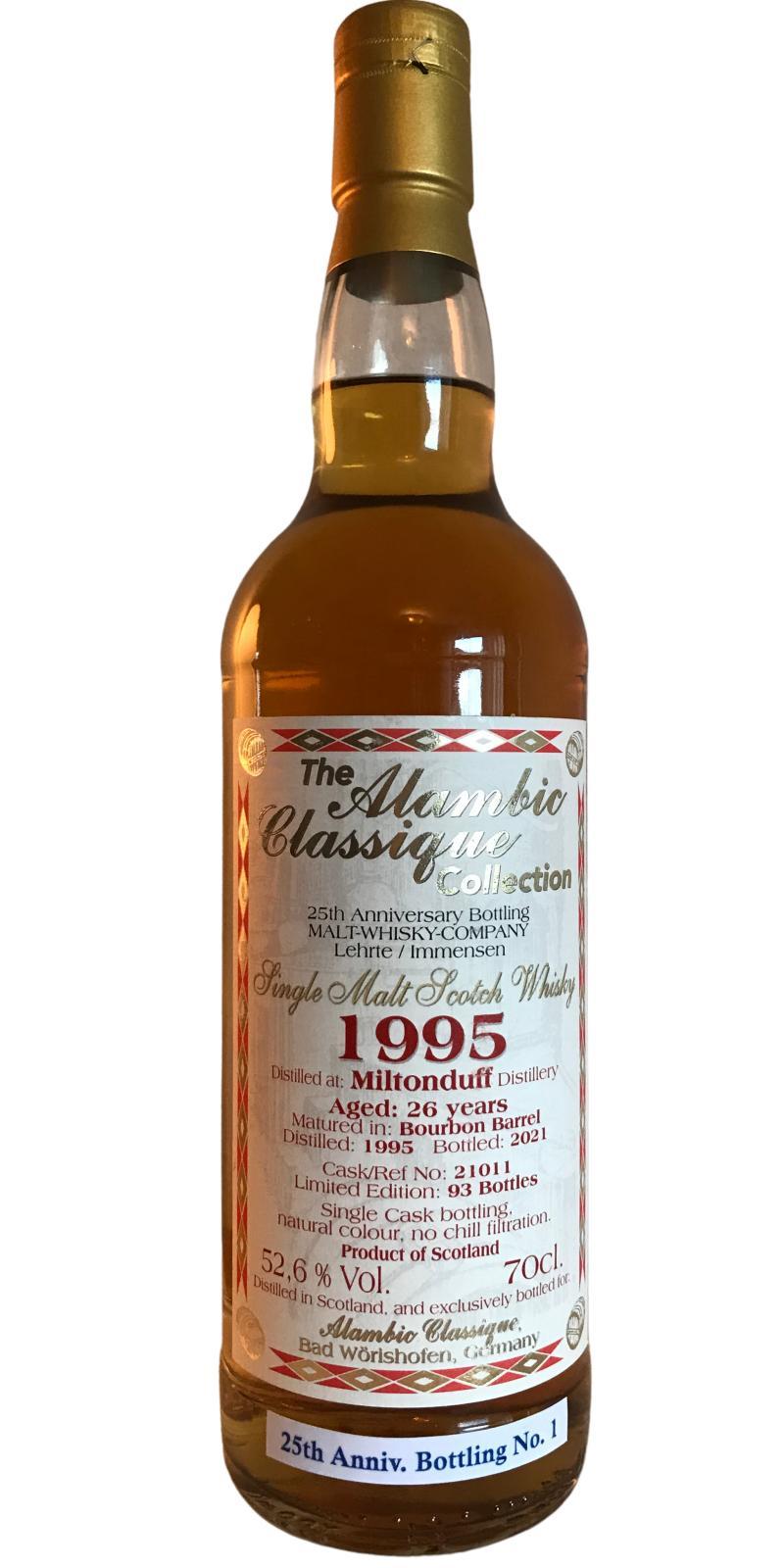 Miltonduff 1995 AC Alambic Classique Collection