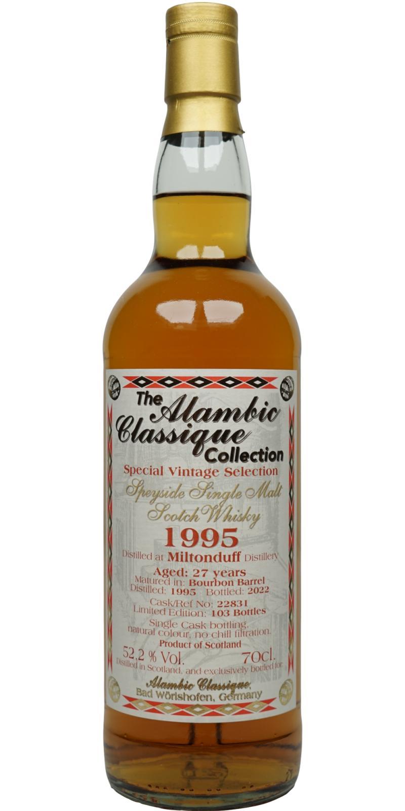 Miltonduff 1995 AC Special Vintage Selection
