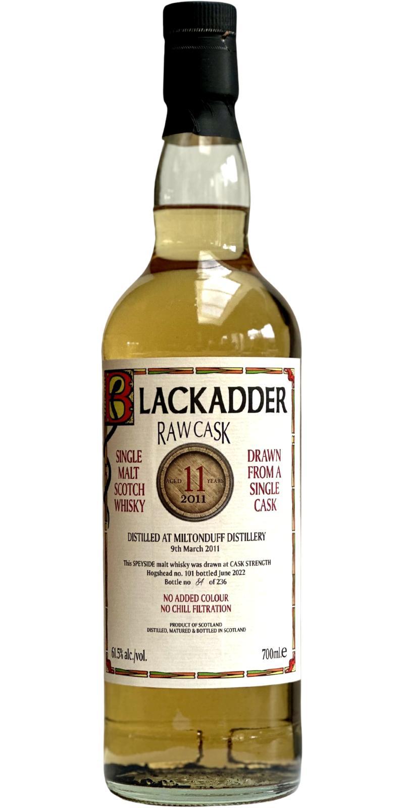 Miltonduff 2011 BA Raw Cask