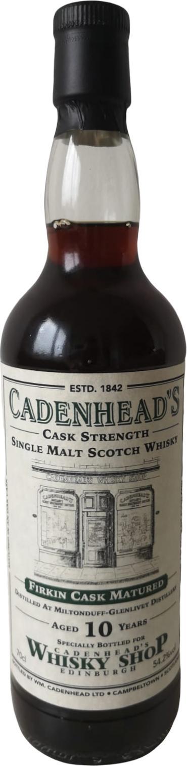 Miltonduff 10-year-old CA Cadenhead's Whisky Shop Edinburgh