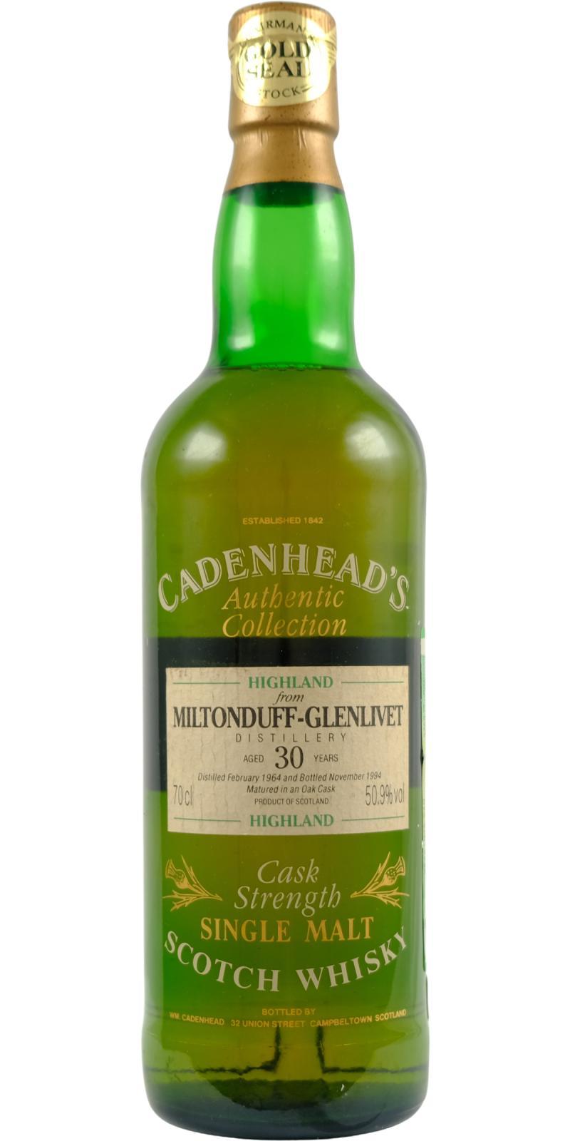 Miltonduff 1964 CA Authentic Collection