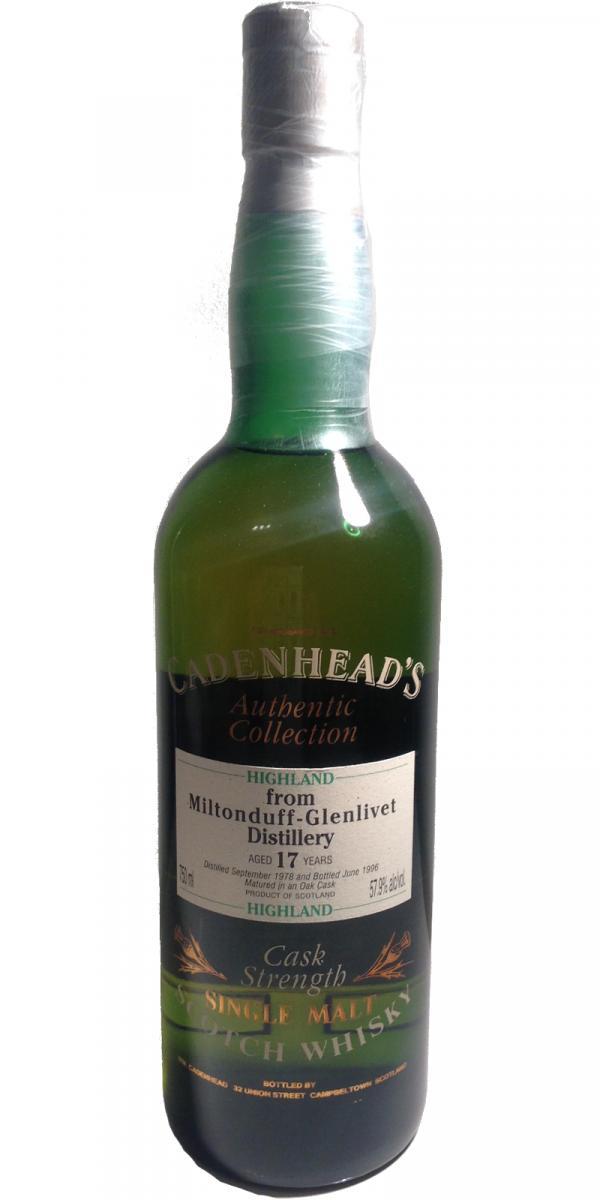 Miltonduff 1978 CA Authentic Collection