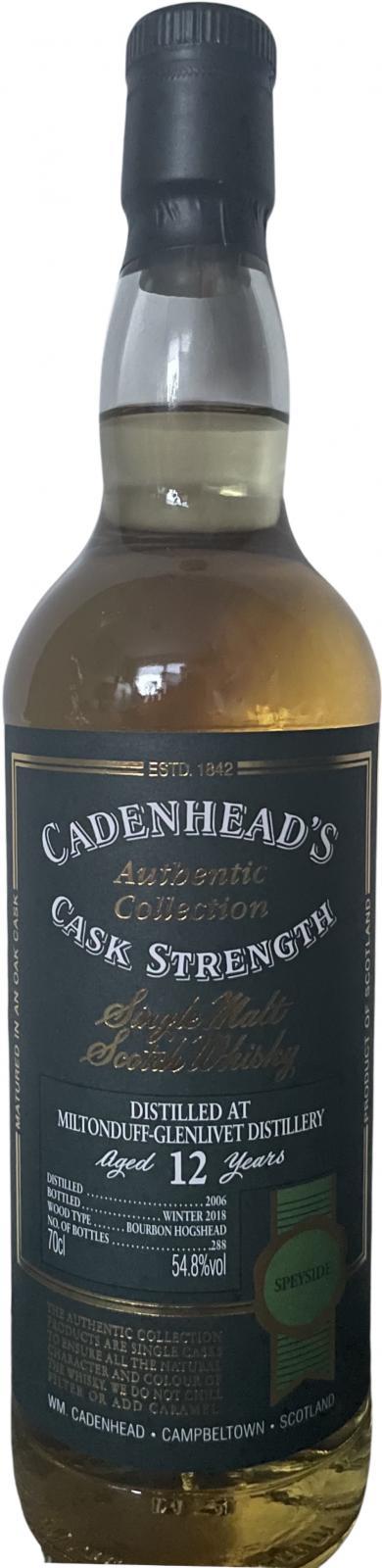 Miltonduff 2006 CA Authentic Collection