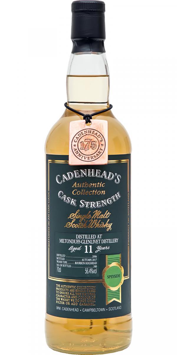 Miltonduff 2006 CA Authentic Collection