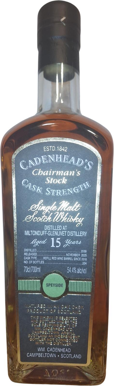 Miltonduff 2009 CA Chairman's Stock