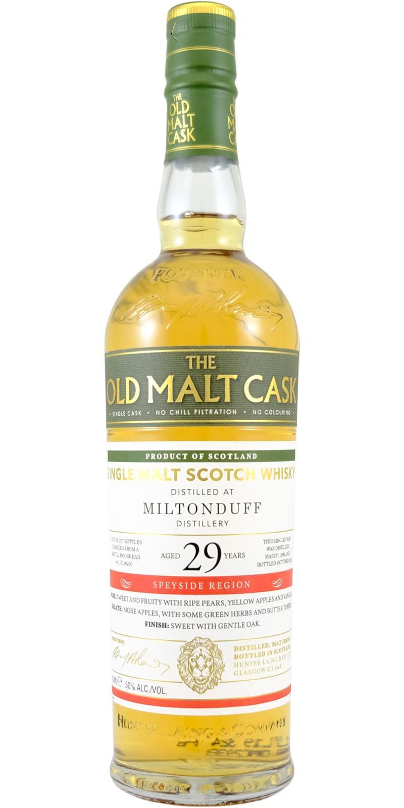 Miltonduff 1990 HL The Old Malt Cask