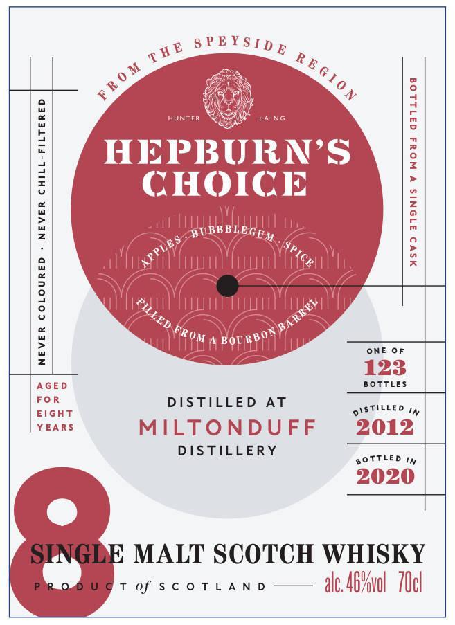 Miltonduff 2012 HL Hepburn's Choice