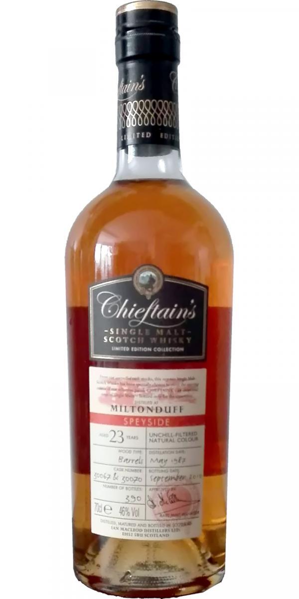Miltonduff 1987 IM Chieftain's Choice