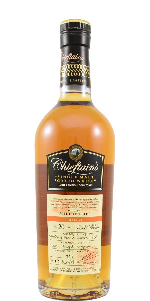 Miltonduff 1998 IM Chieftain's Choice