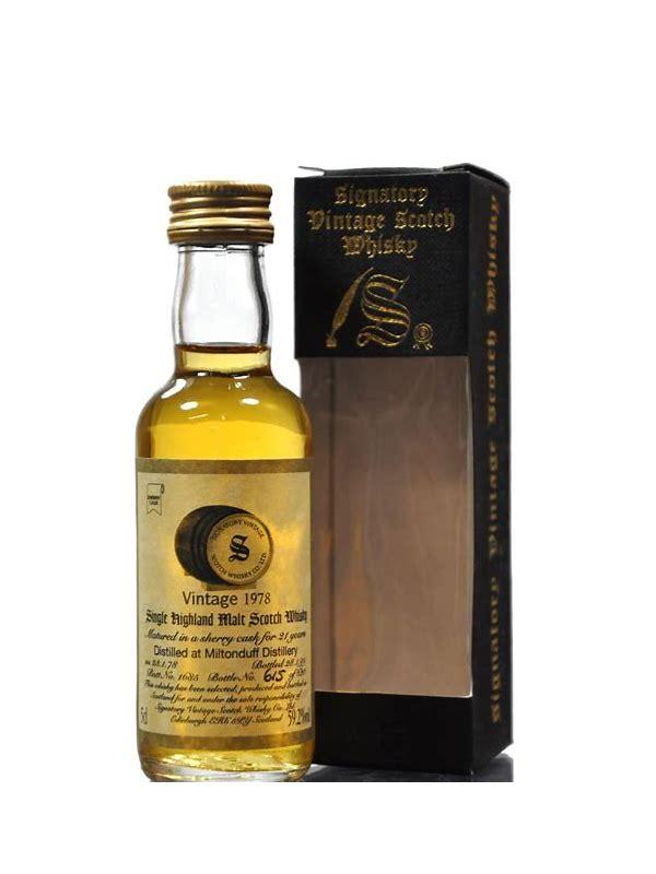 Miltonduff 1978 JM Fine Malt Selection - Miniature