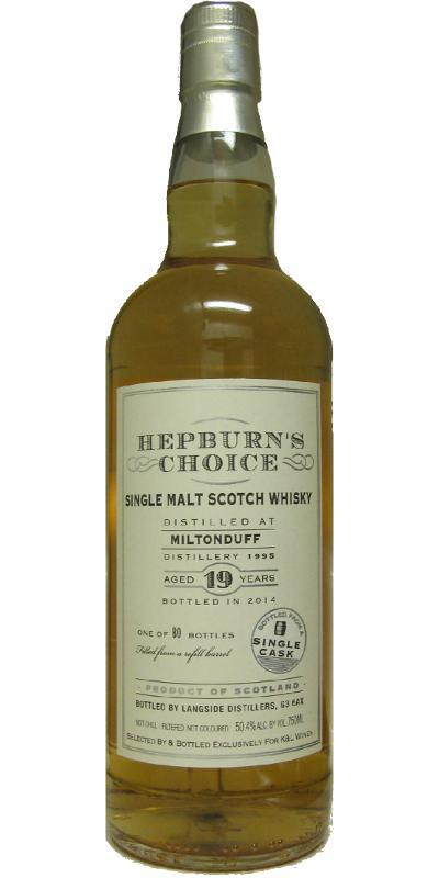 Miltonduff 1995 LsD Hepburn's Choice