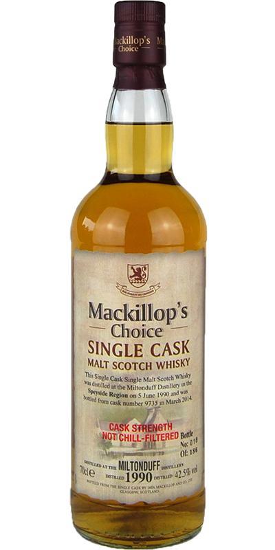 Miltonduff 1990 McC Single Cask - Cask Strength