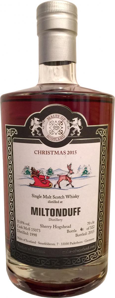 Miltonduff 1998 MoS Christmas 2015