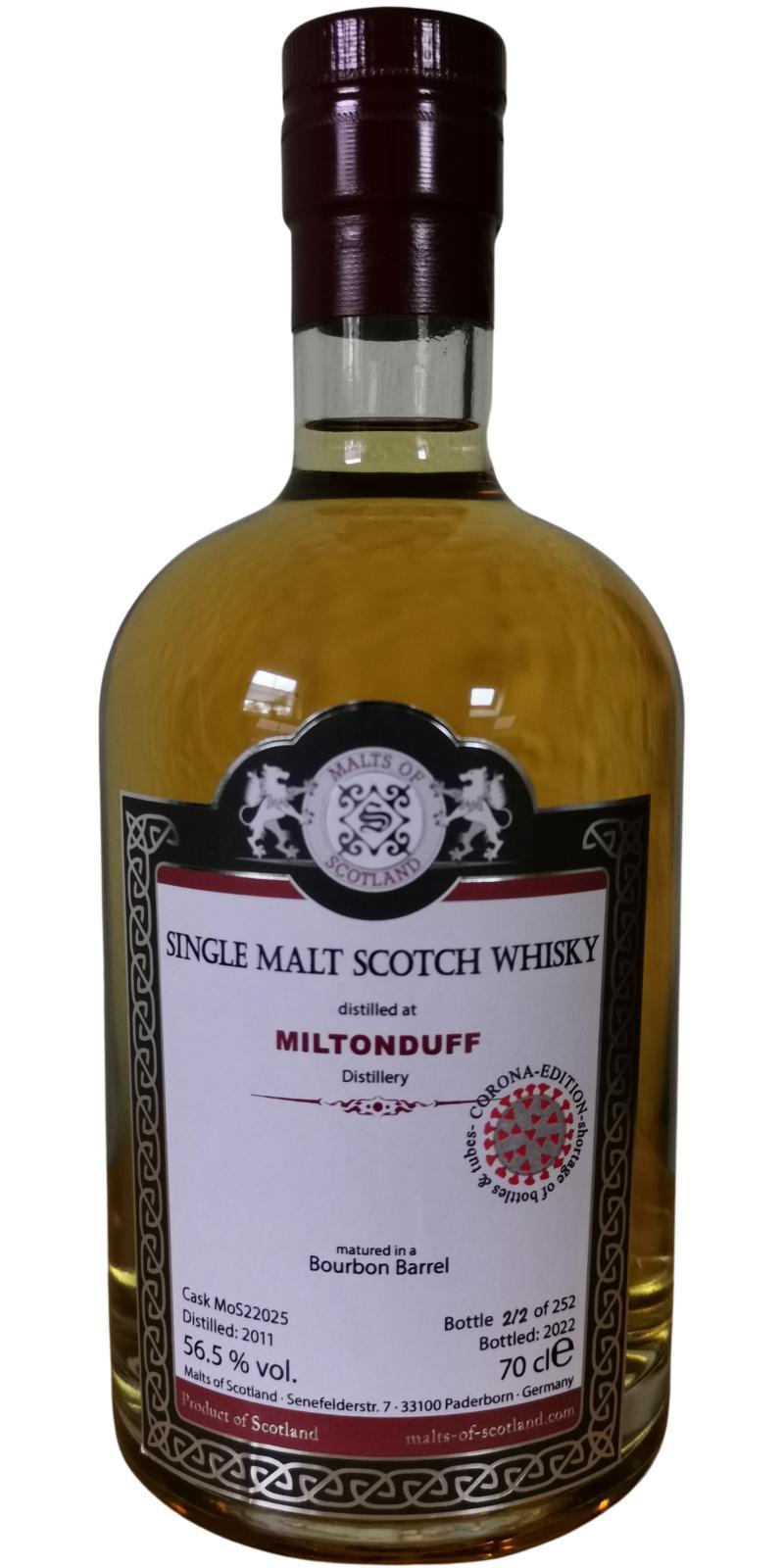 Miltonduff 2011 MoS