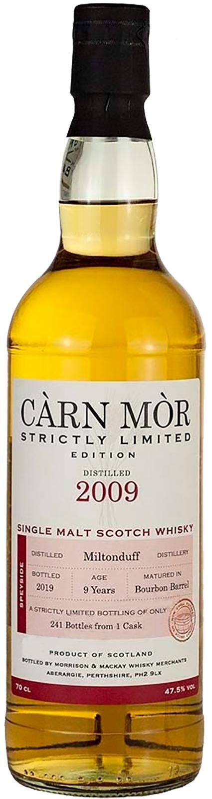 Miltonduff 2009 MMcK Càrn Mòr - Strictly Limited Edition