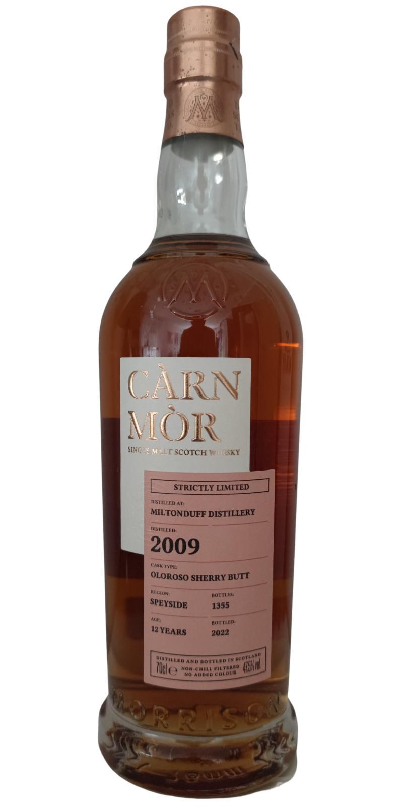 Miltonduff 2009 MSWD Càrn Mòr - Strictly Limited