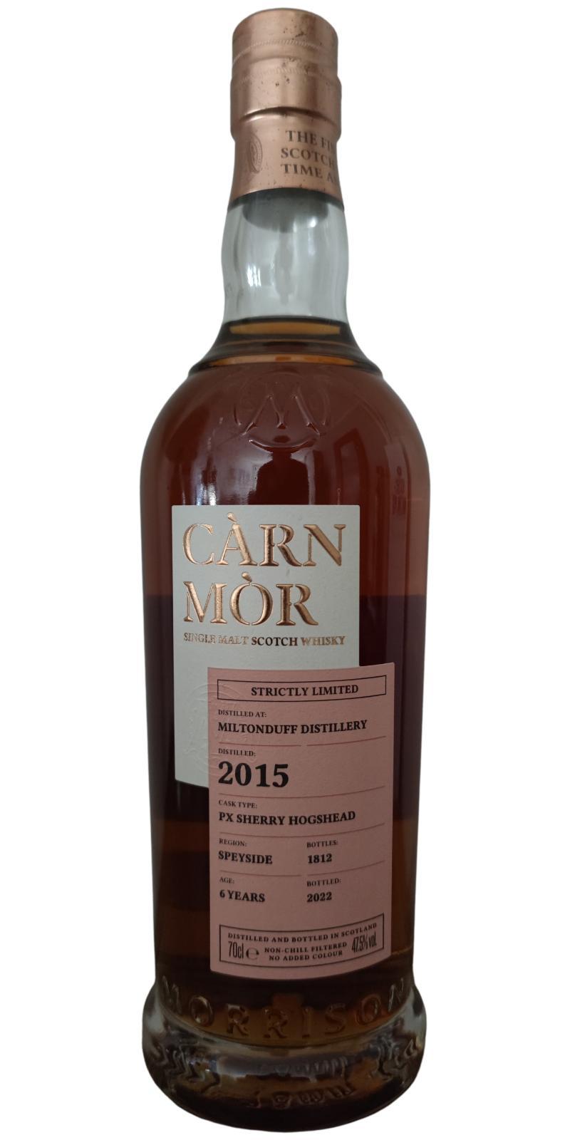 Miltonduff 2015 MSWD Càrn Mòr - Strictly Limited