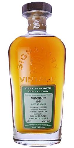 Miltonduff 1964 SV Cask Strength Collection
