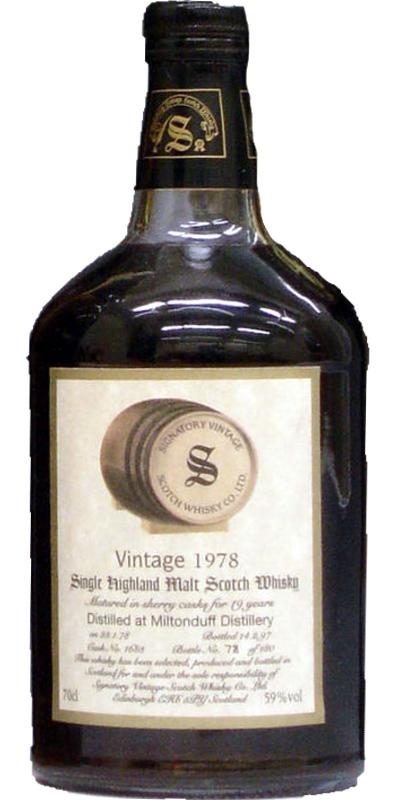 Miltonduff 1978 SV Vintage Collection - Dumpy