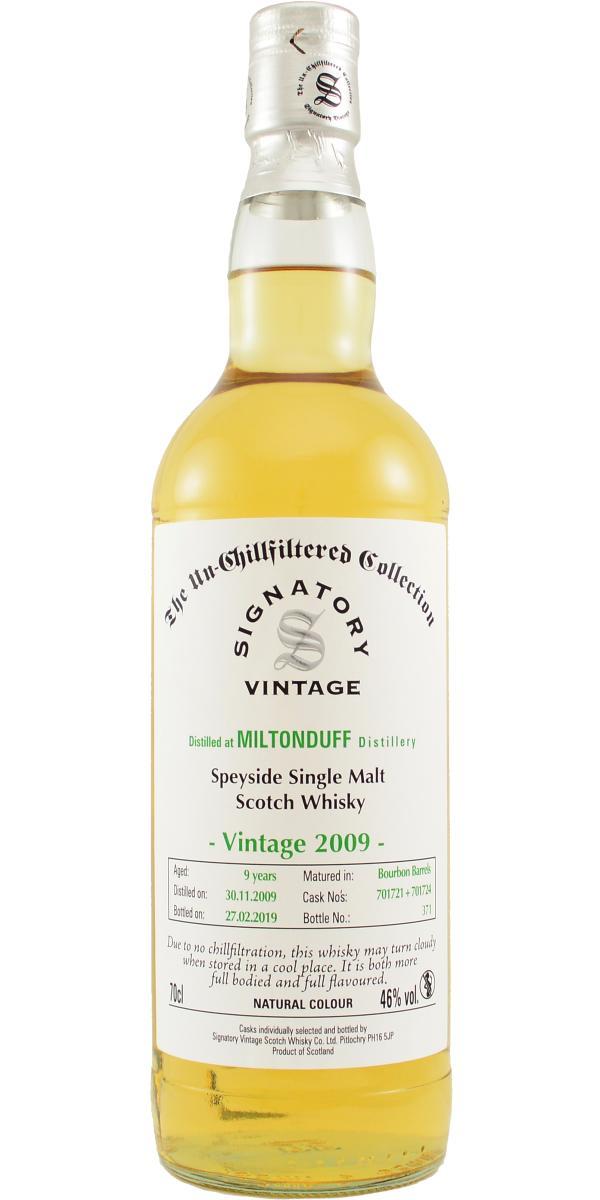 Miltonduff 2009 SV The Un-Chillfiltered Collection