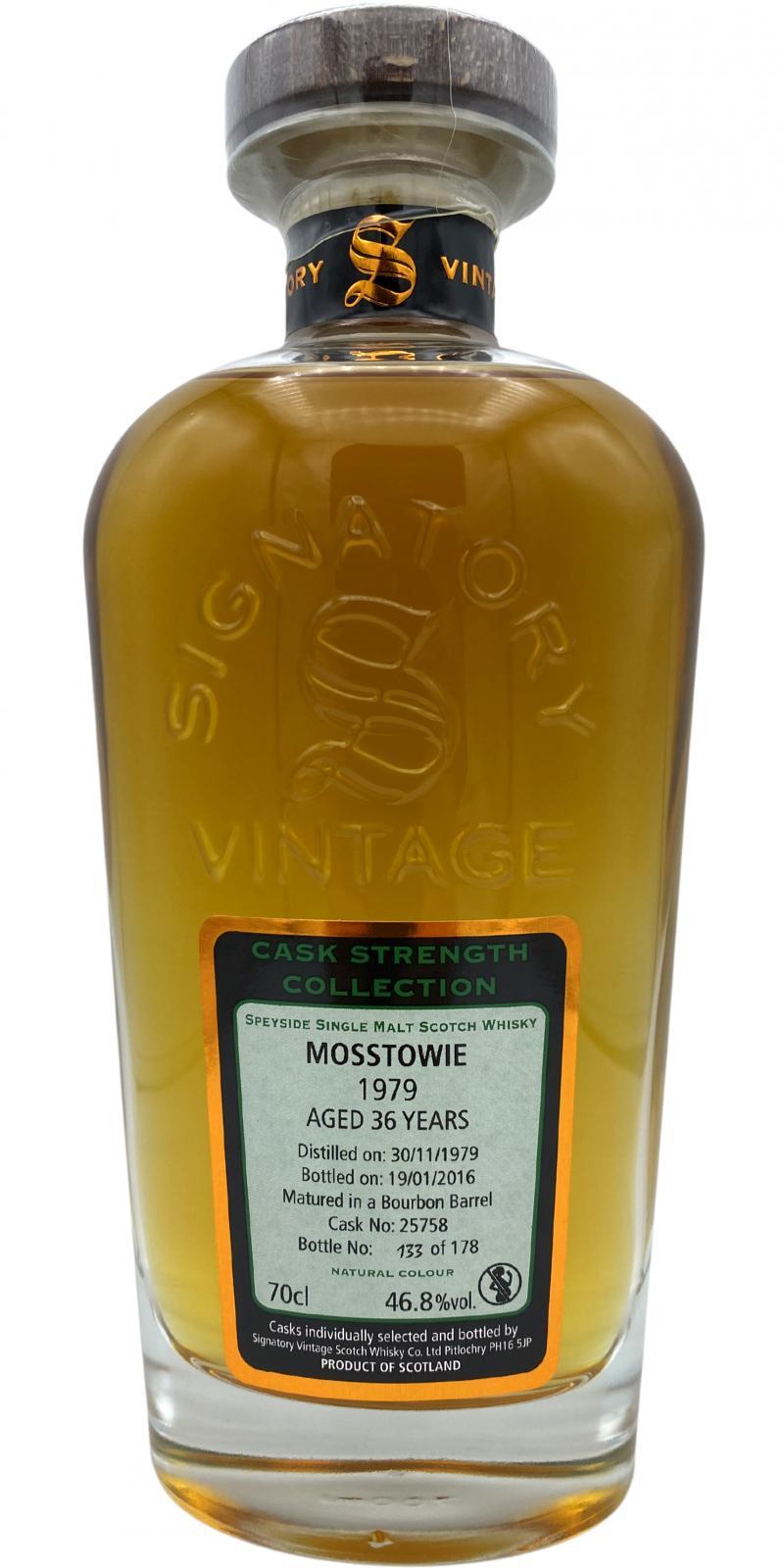 Mosstowie 1979 SV Cask Strength Collection