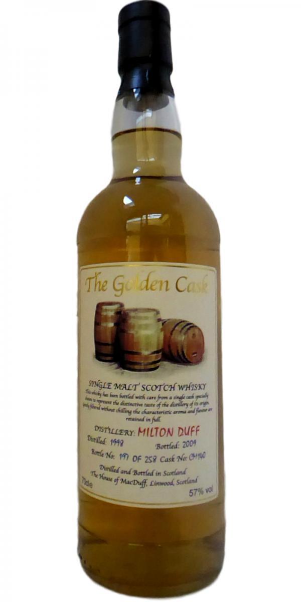 Miltonduff 1998 HMcD The Golden Cask