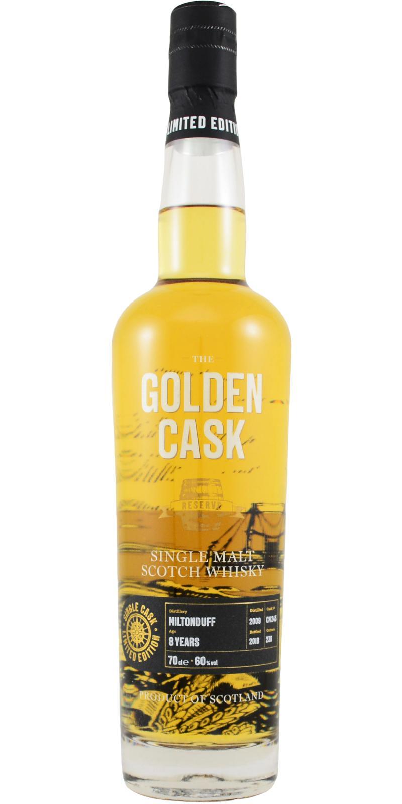 Miltonduff 2009 HMcD The Golden Cask