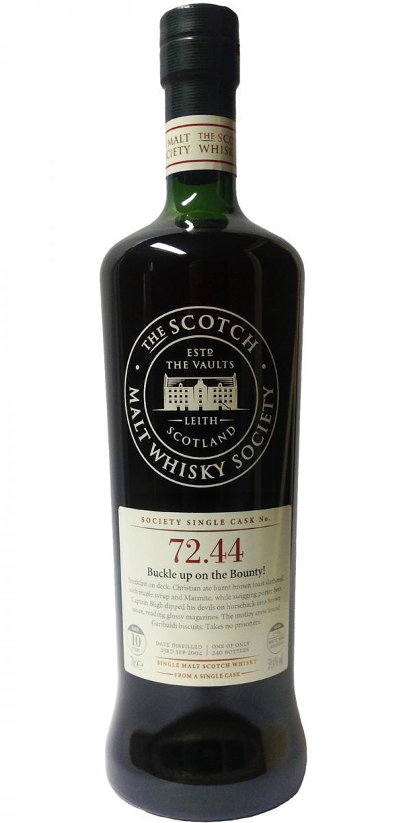 Miltonduff 2004 SMWS 72.44 Buckle up on the Bounty!